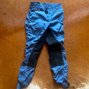 Full seat blue Eurofit riding breeches